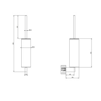 GESSI Origini ершик настенный белый/хром - Gidratop.ru изображение