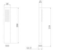 Душевая лейка ABBER AF0050G латунь, золото матовое - Gidratop.ru изображение