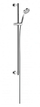 Душевой гарнитур Keuco IXMO штанга 80 см, круглые розетки, хром, 59587010921