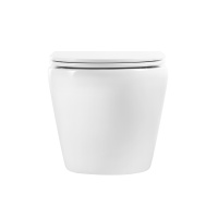 Унитаз подвесной безободковый BelBagno SFERA-R BB046CHR/BB870SC - Gidratop.ru изображение