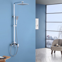 Душевая стойка ABBER Wasserfall AF8616 с изливом, хром - Gidratop.ru изображение