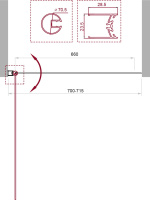 Душевая шторка на ванну BelBagno UNO-V-1-70/150-C-Cr - Gidratop.ru изображение