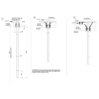 GESSI 316 излив потолочный с удаленным управлением (не входит в комплект), цвет: Black XL - Gidratop.ru изображение