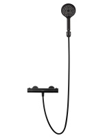 Смеситель для душа с термостатом WONZON & WOGHAND INN 3, Черный матовый (WW-B2065-A-MB) - Gidratop.ru изображение