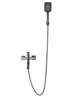 Смеситель для ванны WONZON & WOGHAND FLEX, Темный графит (WW-639906-BGM) - Gidratop.ru изображение