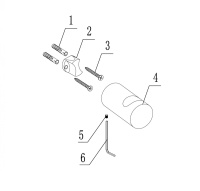 Крючок ABBER Osten 316 AA1849BST сталь брашированная - Gidratop.ru изображение