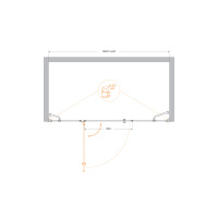 Душевая дверь CEZARES VERONA-W-B-13-40+60/40-P-Cr-L - Gidratop.ru изображение