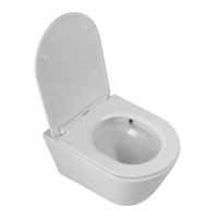 Унитаз подвесной безободковый с сиденьем CEZARES LINER CZR-3808-53-TH-TOR/SC - Gidratop.ru изображение