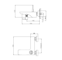 Смеситель для ванны WONZON & WOGHAND SHARK, Хром (WW-48B3101-CR) - Gidratop.ru изображение
