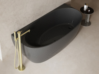 Карбоновая ванна ABBER Karbon AK9004 черная - Gidratop.ru изображение