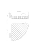 Полка для ванной угловая WONZON & WOGHAND EASY, Хром (WW-8144) - Gidratop.ru изображение
