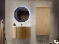 Зеркало со встроенной LED подсветкой 45053, Диаметр 80 см - Gidratop.ru изображение