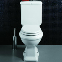 Унитаз моноблок 36,5х68,5см, выпуск в стену, с фурнитурой, цвет: белый - Gidratop.ru изображение