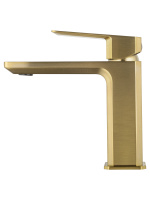 Смеситель для раковины WONZON & WOGHAND DIAMOND, Брашированное золото (WW-88139011-BG) - Gidratop.ru изображение