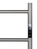 Полотенцесушитель электрический WONZON & WOGHAND BONN, Брашированный никель (WW-AL405-BR) - Gidratop.ru изображение