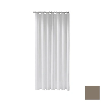 Штора для ванной Keuco Plan 14944000510, 140 х 180 см, трюфель/8 люверсов