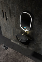 Раковина накладная карбоновая ABBER Karbon AK2042 черная - Gidratop.ru изображение