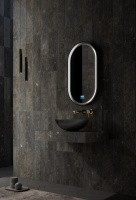 Раковина накладная карбоновая ABBER Karbon AK2042 черная - Gidratop.ru изображение