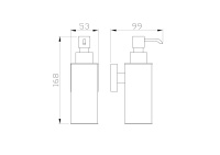 Дозатор мыла WONZON & WOGHAND POLO, Хром (WW-8932) - Gidratop.ru изображение