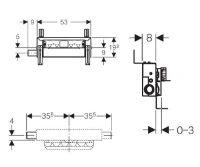 Монтажный элемент Geberit Kombifix 457.534.00.1 для душевой системы с водоотводом в стене - Gidratop.ru изображение