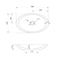 Раковина накладная прозрачная ABBER Kristall AT2810Topas оранжевая - Gidratop.ru изображение