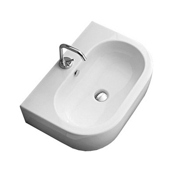 Раковина 60х42 см, 1 отв., цвет: белый