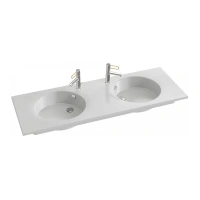 Раковина Jacob Delafon Odeon Rive Gauche EXAS112-Z-00, 140 см, с гладкой нижней поверхностью, белая - Gidratop.ru изображение