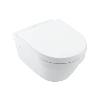 Подвесной безободковый унитаз Villeroy&Boch Architectura, крышка микролифт, белый, 4694 HR01