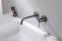 Смеситель ABBER Wasser Kreis AF8112NG для раковины скрытого монтажа, никель - Gidratop.ru изображение