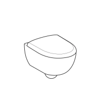 Подвесной безободковый унитаз Geberit Renova 500.803.00.1 Compact, крышка микролифт - Gidratop.ru изображение