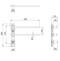 Полотенцесушитель электрический встраиваемый WONZON & WOGHAND DORTMUND, Хром (WW-A362-CR) - Gidratop.ru изображение