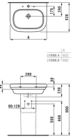 Раковина Laufen LB3 8106840001041 60 х 52 см - Gidratop.ru изображение