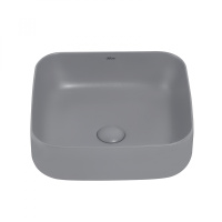 Раковина накладная ABBER Rechteck AC2211MG серая матовая - Gidratop.ru изображение