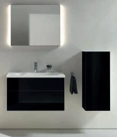 Шкаф Keuco Royal Reflex 34020 570002 подвесной 35 см, черный, петли справа - Gidratop.ru изображение