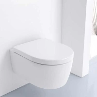 Подвесной безободковый унитаз Geberit iCon 204060000/574130000, крышка микролифт - Gidratop.ru изображение