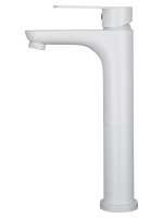 Смеситель для раковины высокий WONZON & WOGHAND ALFA, Белый матовый (WW-A40232-MW) - Gidratop.ru изображение