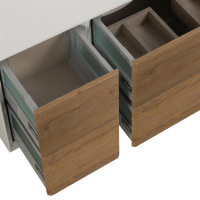 BELLAGIO Шкафчик подвесной совместимый с базой под раковину 54719 Rovere tabacco  35x46x48 - Gidratop.ru изображение