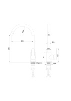 Смеситель для кухни WONZON & WOGHAND, Белый матовый (WW-AE4554-MW) - Gidratop.ru изображение