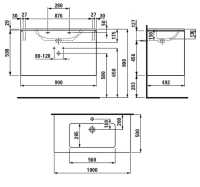 Тумба с раковиной Laufen Base 8.6496.2.260.104.1 - Gidratop.ru изображение