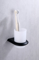 Стакан для зубных щеток ABBER Nord AA1556B черный матовый - Gidratop.ru изображение