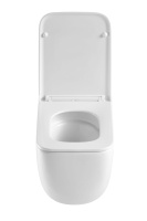 Унитаз подвесной Lina VT1-53T Tornado, цвет белый, ультратонкое soft-close сиденье - Gidratop.ru изображение