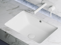 Умывальник прямоугольный встраиваемый под столешницу Element 550x400x185мм, с крепежом и шаблоном для установки - Gidratop.ru изображение