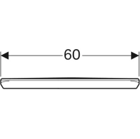 Полка прямая Geberit Renova 299260000, 60 см, белый - Gidratop.ru изображение