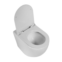 Унитаз приставной безободковый BelBagno SFERA-R BB2141CBR/BB902SC - Gidratop.ru изображение