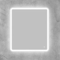 Зеркало с встроенным светильником и сенсорным выключателем SPC-MAR-700-800-LED-TCH, 12W, 220-240V, 700x30x800 - Gidratop.ru изображение