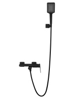 Смеситель для ванны с душем WONZON & WOGHAND DIAMOND, Черный матовый (WW-88639011-MB) - Gidratop.ru изображение