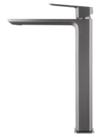 Смеситель для раковины высокий WONZON & WOGHAND DIAMOND, Темный графит (WW-88239011-BGM) - Gidratop.ru изображение