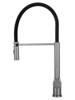 Смеситель для кухни с гибким изливом WONZON & WOGHAND, Темный графит (WW-88438003-BGM) - Gidratop.ru изображение