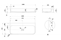 Раковина подвесная ABBER Stein AS2651-1.0 белая матовая - Gidratop.ru изображение