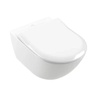 Подвесной безободковый унитаз Villeroy&Boch Subway 2.0 5614 R0R1, альпийский белый CeramicPlus - Gidratop.ru изображение